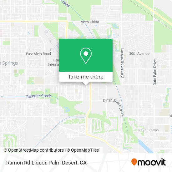 Ramon Rd Liquor map