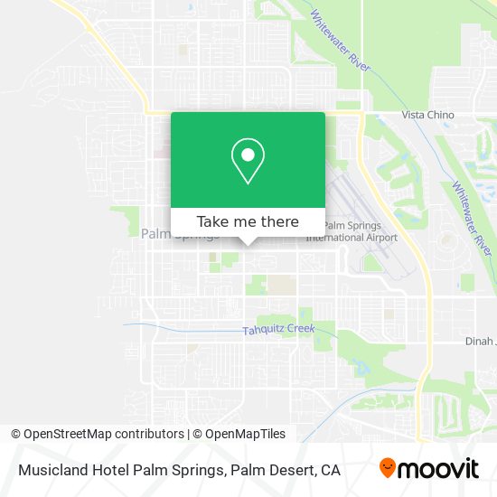 Musicland Hotel Palm Springs map