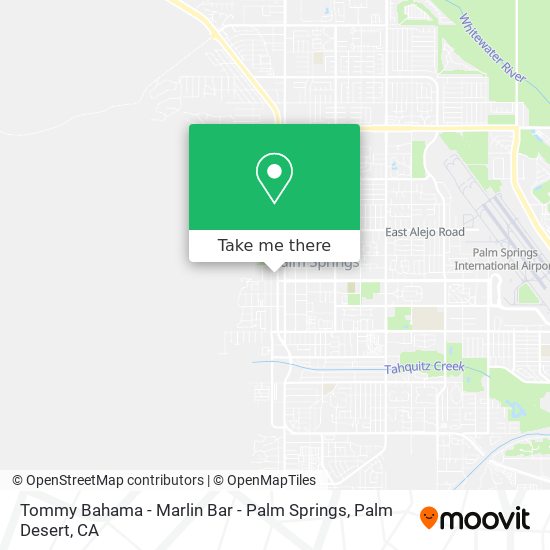 Mapa de Tommy Bahama - Marlin Bar - Palm Springs