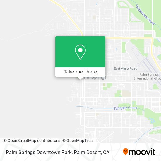 Palm Springs Downtown Park map