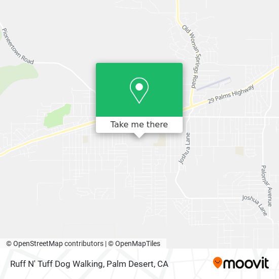 Ruff N' Tuff Dog Walking map