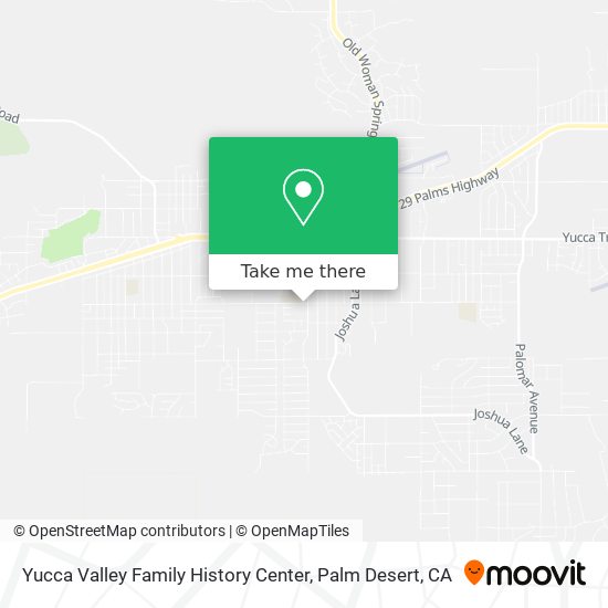 Mapa de Yucca Valley Family History Center