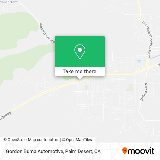Mapa de Gordon Buma Automotive