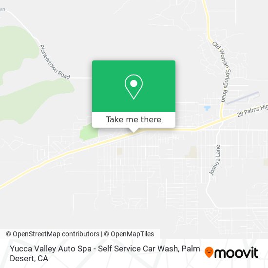 Mapa de Yucca Valley Auto Spa - Self Service Car Wash