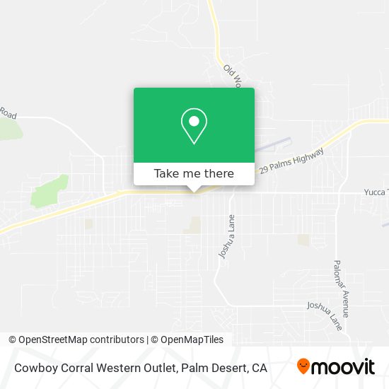 Mapa de Cowboy Corral Western Outlet