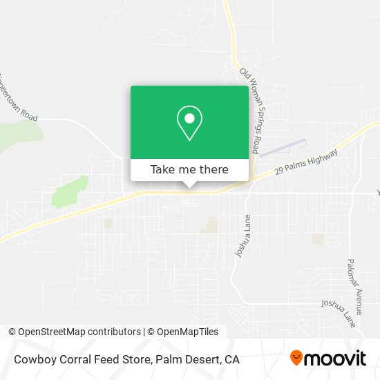 Cowboy Corral Feed Store map