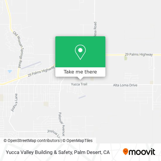 Yucca Valley Building & Safety map