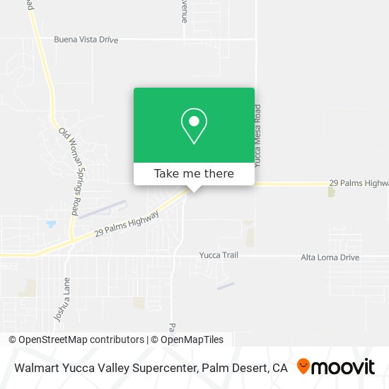 Walmart Yucca Valley Supercenter map