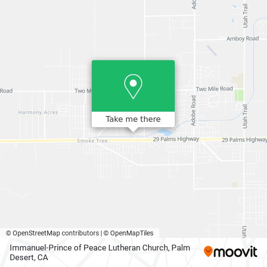 Immanuel-Prince of Peace Lutheran Church map