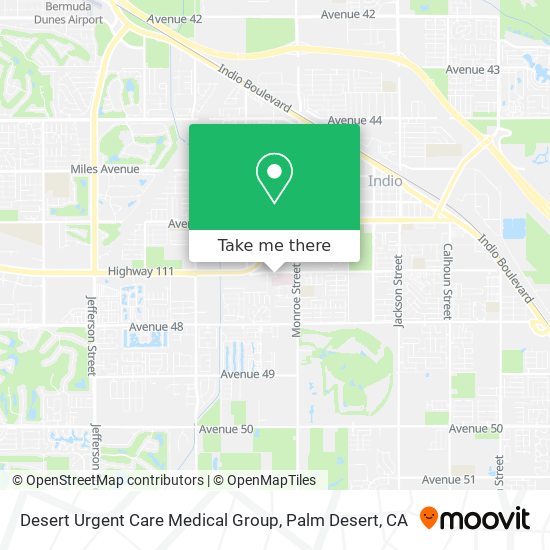 Desert Urgent Care Medical Group map