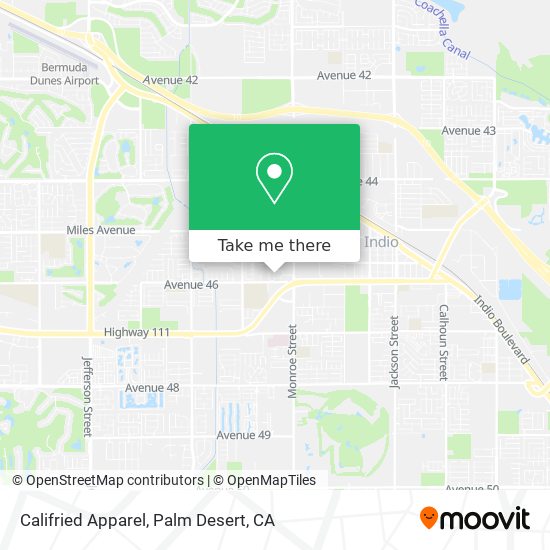 Califried Apparel map