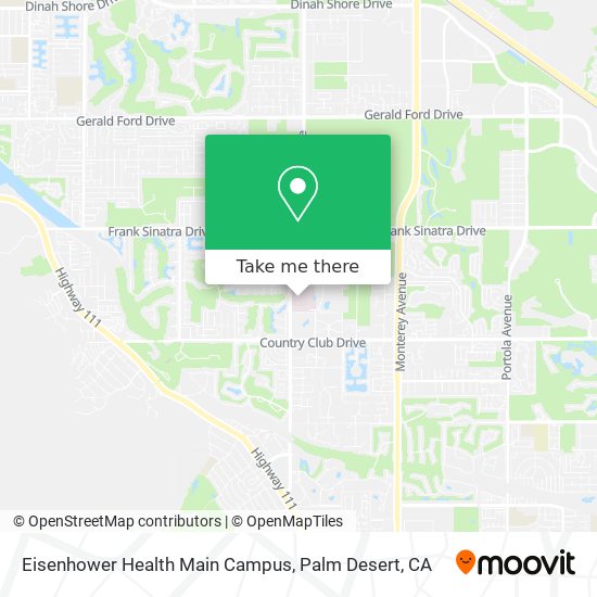 Mapa de Eisenhower Health Main Campus