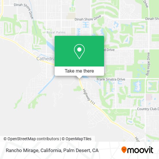 Rancho Mirage, California map