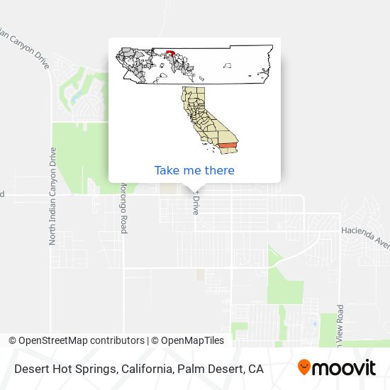 Mapa de Desert Hot Springs, California