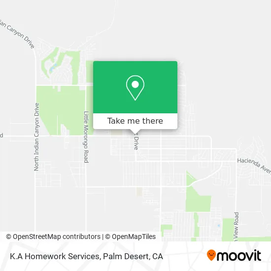 K.A Homework Services map