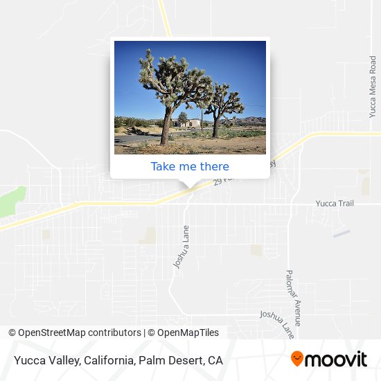 Mapa de Yucca Valley, California