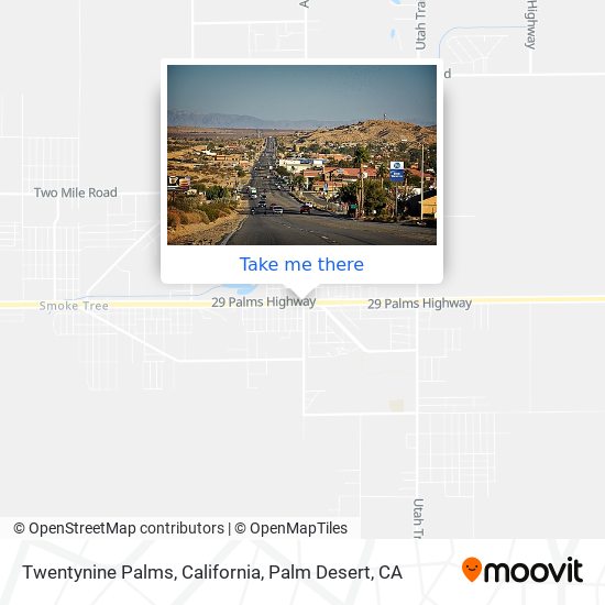 Mapa de Twentynine Palms, California