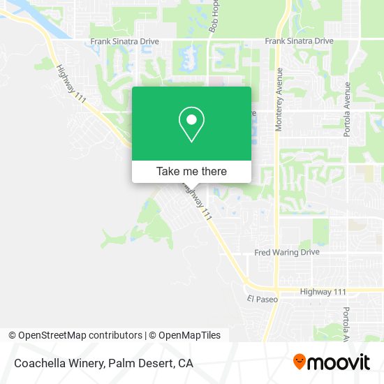 Coachella Winery map
