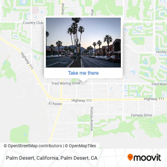 Palm Desert, California map