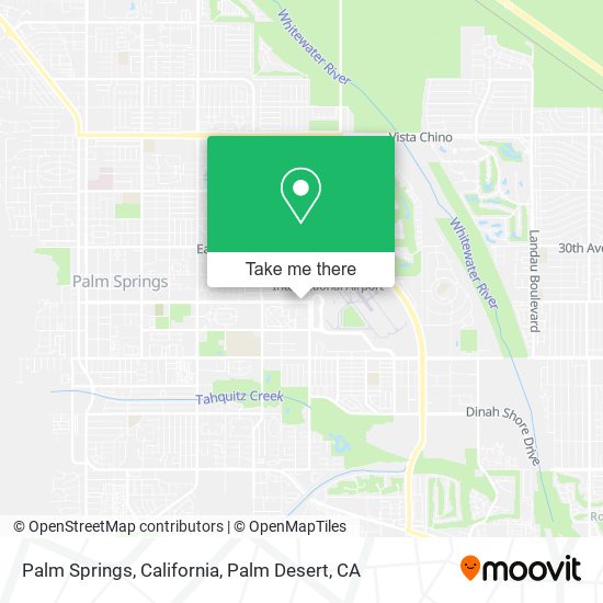 Mapa de Palm Springs, California