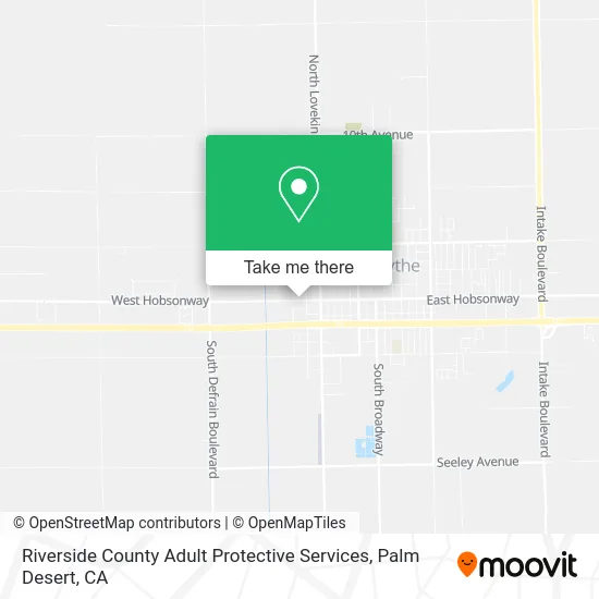 Riverside County Adult Protective Services map