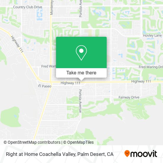 Right at Home Coachella Valley map