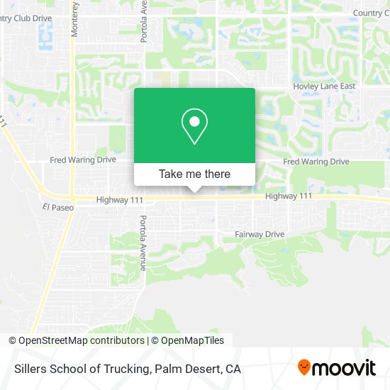 Sillers School of Trucking map