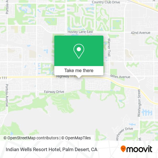 Indian Wells Resort Hotel map