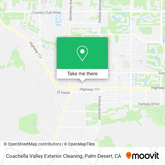 Coachella Valley Exterior Cleaning map