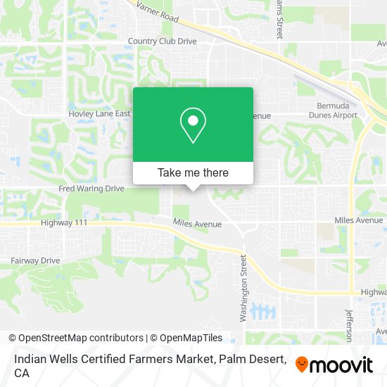 Indian Wells Certified Farmers Market map