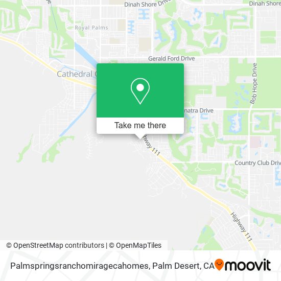 Mapa de Palmspringsranchomiragecahomes