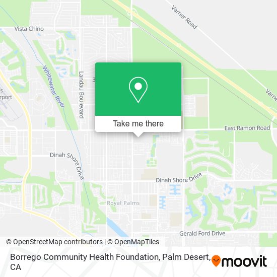 Mapa de Borrego Community Health Foundation