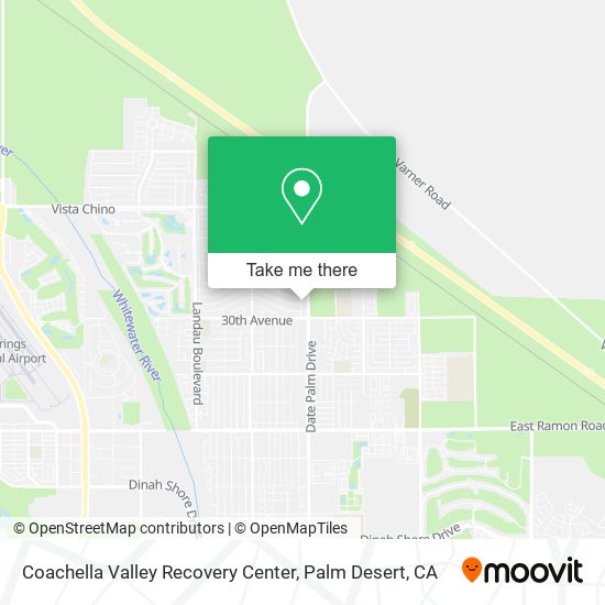 Coachella Valley Recovery Center map