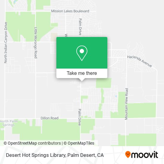 Desert Hot Springs Library map