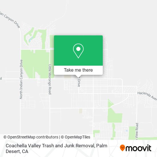 Coachella Valley Trash and Junk Removal map