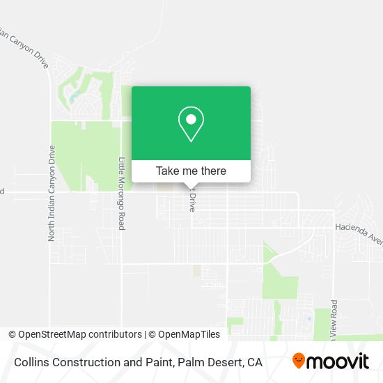 Collins Construction and Paint map
