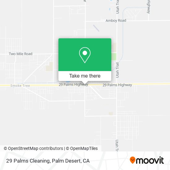 29 Palms Cleaning map