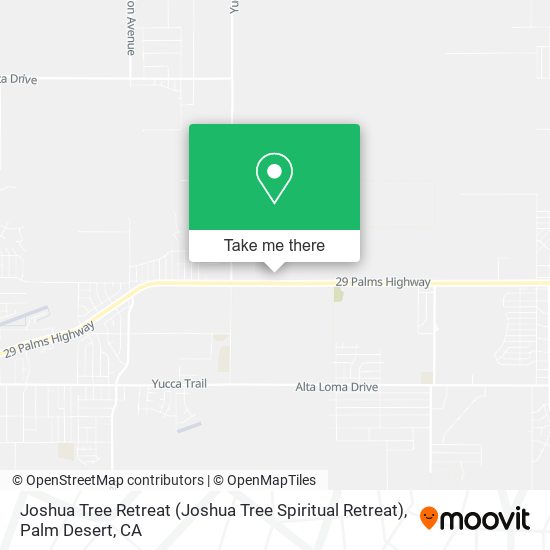 Mapa de Joshua Tree Retreat