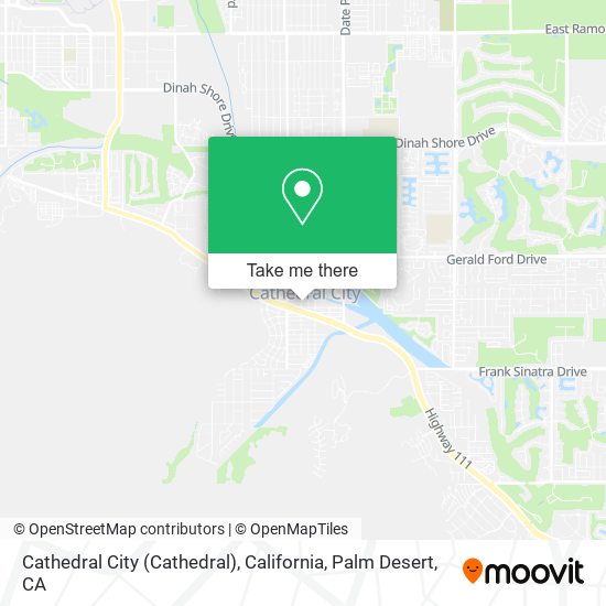 Mapa de Cathedral City (Cathedral), California