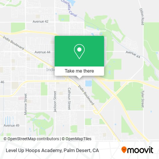 Level Up Hoops Academy map