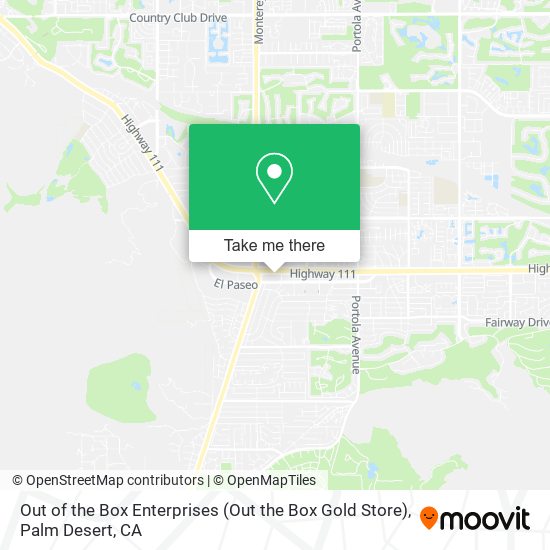 Out of the Box Enterprises (Out the Box Gold Store) map