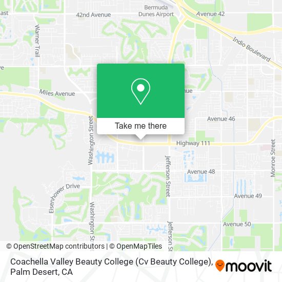 Mapa de Coachella Valley Beauty College (Cv Beauty College)