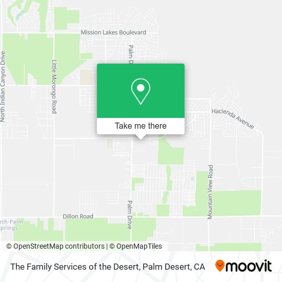 Mapa de The Family Services of the Desert