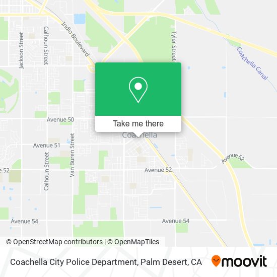 Coachella City Police Department map