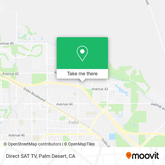 Direct SAT TV map