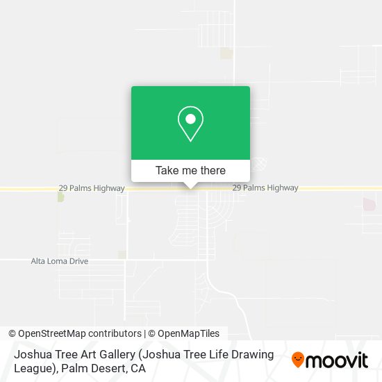 Mapa de Joshua Tree Art Gallery (Joshua Tree Life Drawing League)