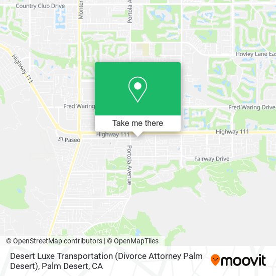 Desert Luxe Transportation (Divorce Attorney Palm Desert) map
