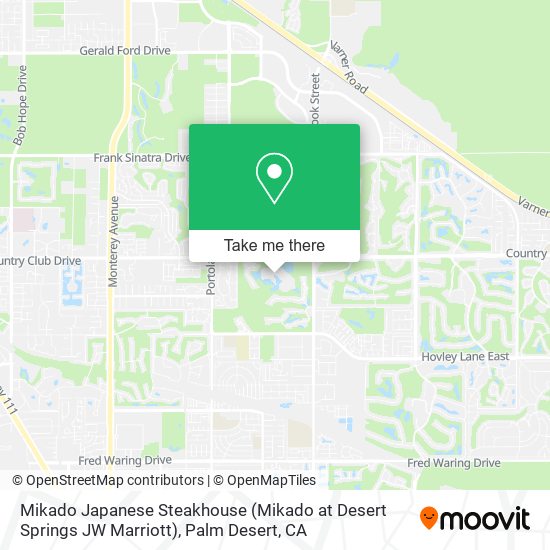 Mikado Japanese Steakhouse (Mikado at Desert Springs JW Marriott) map