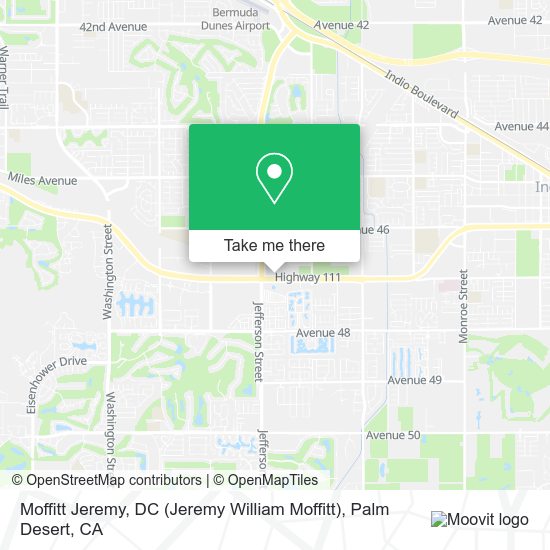 Mapa de Moffitt Jeremy, DC (Jeremy William Moffitt)