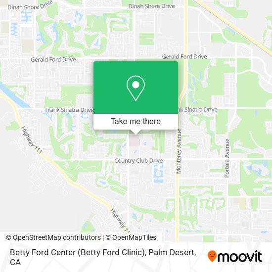 Betty Ford Center (Betty Ford Clinic) map